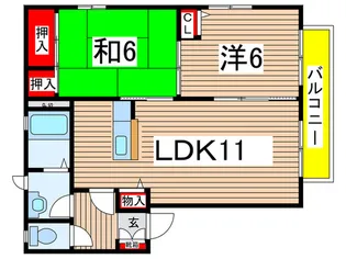 グランドールS【1階】の間取り