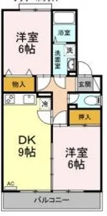 ヒルサイドタウンA棟【1階】の間取り