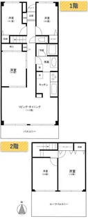 東京都江東区北砂1【マンション】の間取り