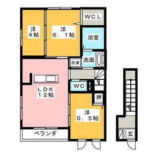 シャルマン・スクエア【1階】の間取り