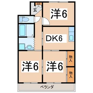 コーポ寿【1階】の間取り