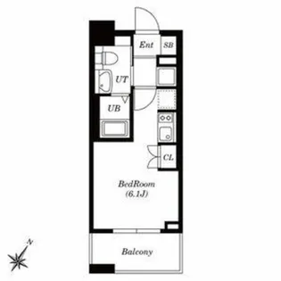 シュロス高田馬場【6階】の間取り
