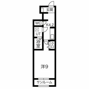 シュッドポミエ【1階】の間取り