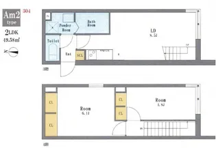 LEGALAND大森山王【1階】の間取り