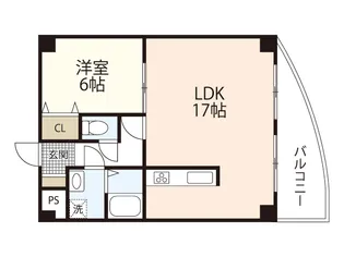 スカイヒルズ出汐【6階】の間取り