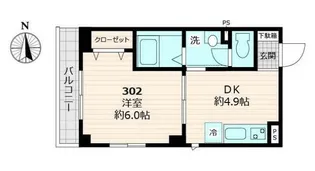 プラカーサ【3階】の間取り