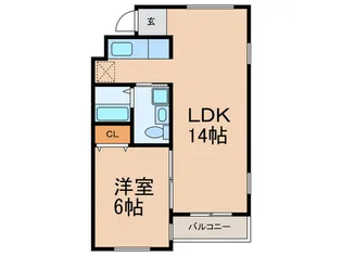 ラパン・ドゥ【1階】の間取り