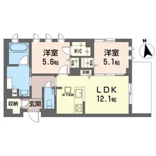 神奈川県川崎市多摩区登戸【マンション】の間取り