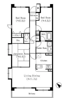 ブルーリーフヒルズ【1階】の間取り