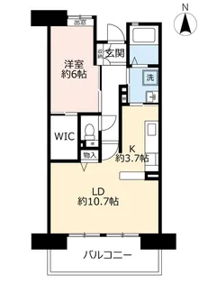 URアーベインルネス大橋【1階】の間取り