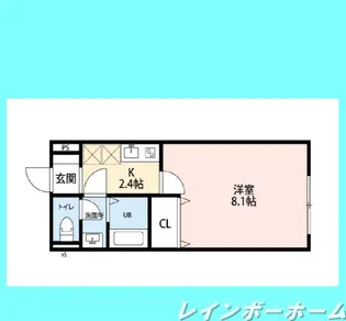 千葉県松戸市上本郷【アパート】の間取り