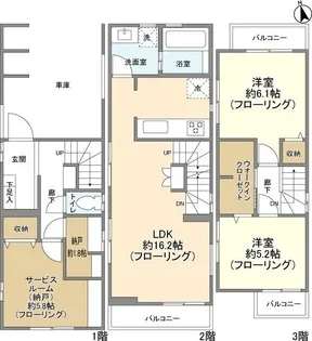 東京都豊島区要町1【一戸建】の間取り
