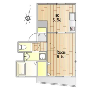 Hフラッツ大井町【2階】の間取り