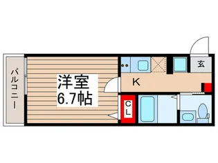 キャメル南古谷駅前通C棟【2階】の間取り