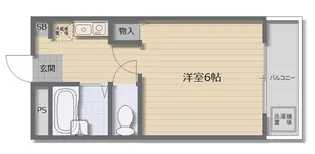 リバティ内代【7階】の間取り