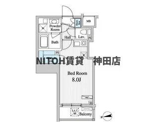 グレース早稲田【8階】の間取り