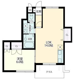 モアクレスト【1階】の間取り