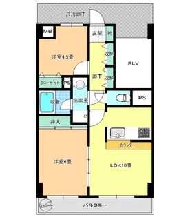 アールズコート【8階】の間取り