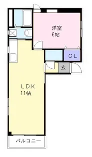 レナジア大倉【3階】の間取り