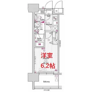 グランド・ガーラ川崎西口【8階】の間取り