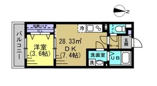 ザ・フォレスト北小金【2階】の間取り