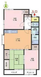 サンパーラ板垣パート2【4階】の間取り