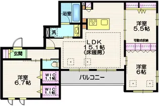 Premium Maison光【2階】の間取り