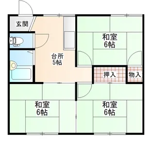 グランドハイツ藤倉【2階】の間取り
