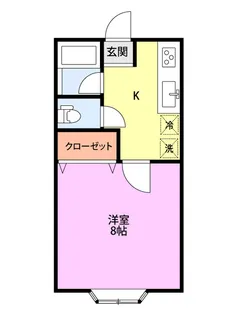 ハイツパッシフルIII【1階】の間取り