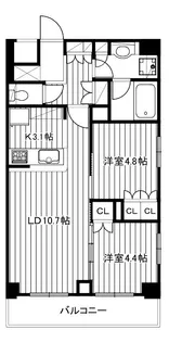 NIIYA平和台【3階】の間取り