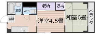下坊マンション【3階】の間取り