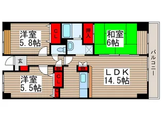 キッコ-マス9【5階】の間取り