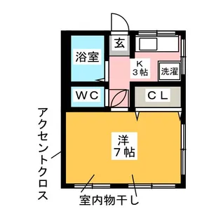カスカータ高島平【3階】の間取り
