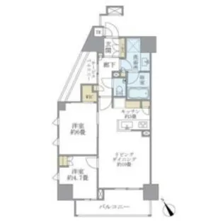 ブリリア大井町ザ・レジデンス【3階】の間取り