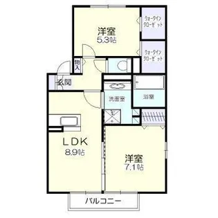 シャトルViVi【2階】の間取り