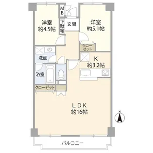 グランドメゾン錦糸町(0005608)【6階】の間取り