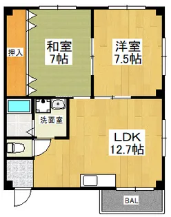 コーポサンライフ【3階】の間取り