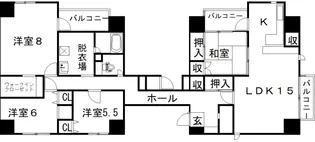 コーナーレジデンス浦田【10階】の間取り