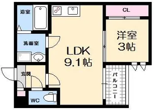 Regalest Lotus I【1階】の間取り