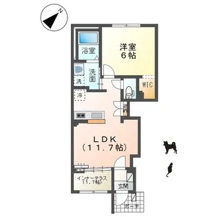 ソレイユ メイ【1階】の間取り