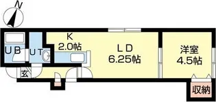 カラバオ豊平【3階】の間取り