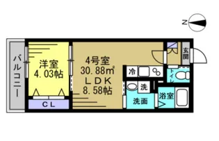 HFR蘇我A棟【1階】の間取り
