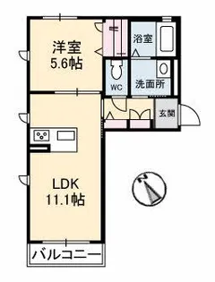シャーメゾン安東【1階】の間取り