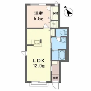 シャーメゾン脩【1階】の間取り
