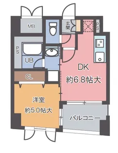 ラ・シャルム江坂公園【4階】の間取り