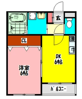 メゾンドフォンティーヌ【3階】の間取り