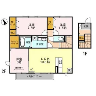 雅 Miyabi S【2階】の間取り