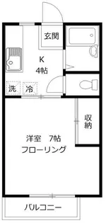 パークハイツ【2階】の間取り