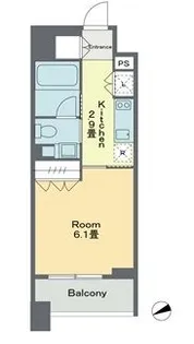 ベルファース戸越スタティオ【6階】の間取り