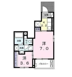 ハーモニーグランデI【1階】の間取り